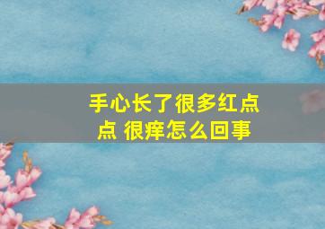 手心长了很多红点点 很痒怎么回事